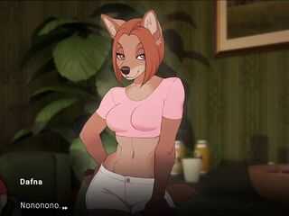 Furry Student Gets Guidance From Busty Young Teacher At Party
