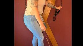 Isla Vayne trample in jeans and Heels and boots