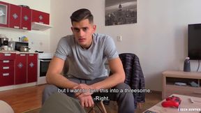 BigStr - Hunky Guy Has A Threesome With Two Gorgeously Ripped Studs To Help Them Financially