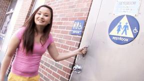 ”Asian Kita Zen Gets Her Muff Gaped By A Big Cock At A Gloryhole”
