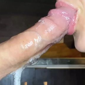 Pleasant and gentle blowjob from a beau KittyElfia Who loves to suck and suck all the sperm that pulsates into her mouth