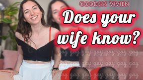 Does your wife know? Bisexual encouragement