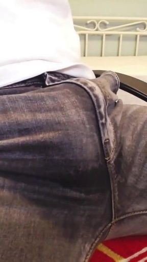 Powerful moment from &quot;Accidently cum while rubbing my bulge in jeans&quot;