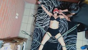 A tickling View, No safe word Mich Is tied to the bed tickled blindfolded and gagged