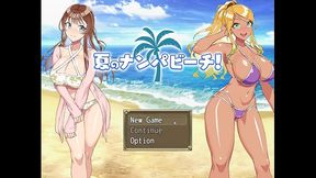 summer pick up beach [ hentai game pornplay ] couple having raw sex at public beach !