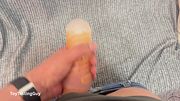 ToyTestingGuy fucks different pocket pussy’s until he cums all over