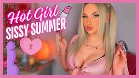 Hot Girl Sissy Summer (Sissification, Chastity Training, Feminization)