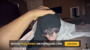 Hotel Maid Woke Me up &amp; Gave Sloppy Under Blanket Blowjob