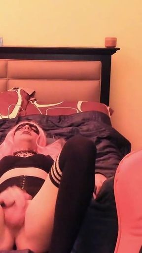 Stroking Until Double Cumshot