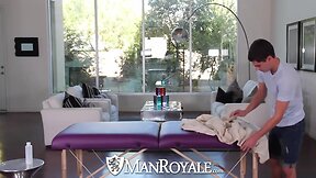 Manroyale innocent massage turns into dirty fuck with facial