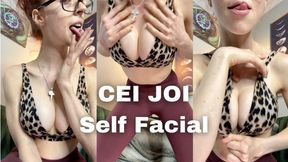 Self Facial Sensual FemDom CEI JOI (Yoga Pants + Sports Bra)