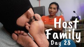 Host family - Day 28 - It’s Time To Thank Me - sock and foot worship Marilyn - Full HD