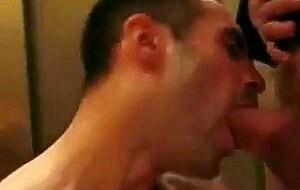 Sucking and swallow in the elevator