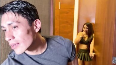 Mexican influencer gets pounded by big dick friend while milf cleans up the mess