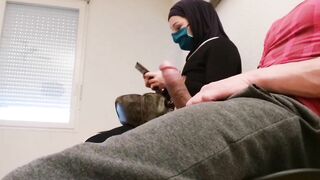 Pervert doctor slips a concealed camera into his waiting room, this muslim thot will be caught red-handed with empty French ball