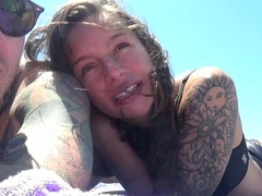 Hot amateur outdoor sex on the deck Blow job anal ATM