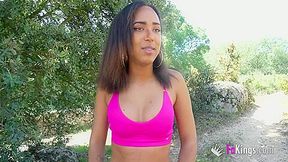 Sexy Black Darling Tries Our Outdoor Dates!! Naked And Ready To Fuck A Stranger