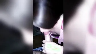 Amateur Crossdresser Gives an Eager Blowjob
