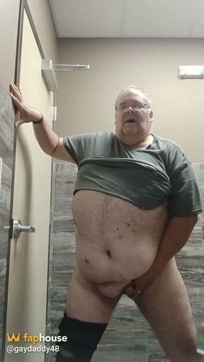 Jerking off in a Bathroom.