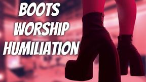 Boots worship, humiliation. Will u manage if I step on u?