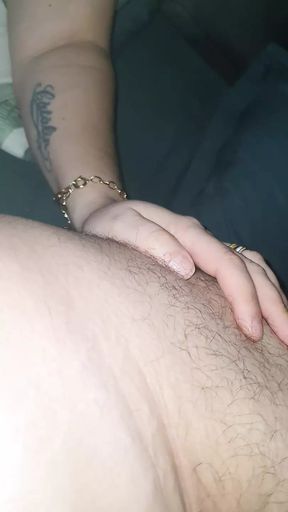 Step mom handjob hairy step son ass in bed
