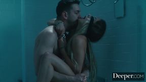 Harsh shower fuck with a sprinkle of maledom and much dirty oral play