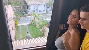 Blowjobs & M&#x00E9;nage &#x00E0; Trois: Wife Cheats on Hubby with Buddy in Backyard!