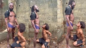 hot blowjob outdoor with top with long dick and sexy twink