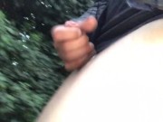 My SnapChat Video' 16 ** COCK RING ON - Busting a NUT OUTDOORS **
