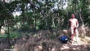 Naked Dude Cruisung in the Woods