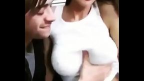 Two couples romantic in hut