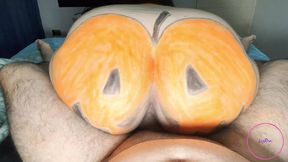 lizren - penetran mi enorme calabaza en halloween