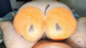 lizren - penetran mi enorme calabaza en halloween