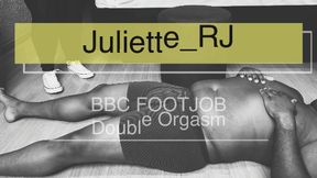 Juliette_RJ Footjob on a delicious BBC Double cum - FOOTJOB - FOOT FETISH - BBC FETISH - BBC - BLACK NAILS - CUM SHOT - BLACK SPANDEX - CONVERSE ALL STAR