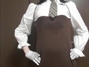 ラジオ体操 パンチラ フェチ 女装 男の娘  透け 露出 ミニスカ trap japanese transgender amateur hentai asian reality kawaii