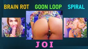 JOI gooning EDGING spiral BRAIN ROT from a British Goddess