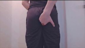 Cute Desi boy enjoying himself alone and cum while fingering his big beautiful ass