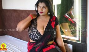 big boobs bouncing bra saree - anu