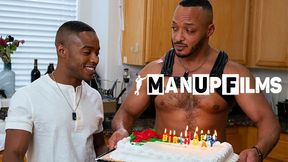 BIG BLACK COCK Backside idolize and birthday fuck at ManUpFilms