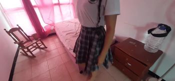 My stepsister gets to do homework but she just wants to fuck