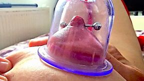 Pumping Suck Hard My Pierced Nipples