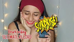 My utimate breath holding record and belly contractions