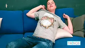 Cock Hungry Teen 18+ Ethan Makes Himself Shoot A Sticky Cum Load