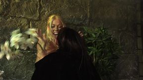 cindy behr and tanya cox suck and lap up their juicy twats in frilly laceups