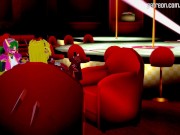 Megaman X DiVE's Marino joins Marty for a wet and sticky pole dance