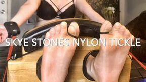 Skye Stone’s Nylon Tickle in Stocks