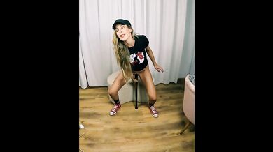 4K Brazilian MILF takes a baseball bat up her tattooed ass while talking dirty