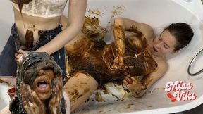 Clothes Filling and Ripping! Masturbation!