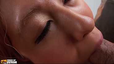 Japanese teen reaches orgasm while a dude pumps and fills with load her shaved cunt