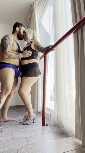 EXHIBITIONISTS IN FRONT OF THE OPEN WINDOW